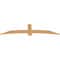 Ekena Millwork Bellingham Timber Gable Bracket, Western Red Cedar, 84"W x 21"H x 1 1/2"D x 5 1/2"F, 6/12 Pitch GBW084X21X0206BEL00SWR - alternate 2